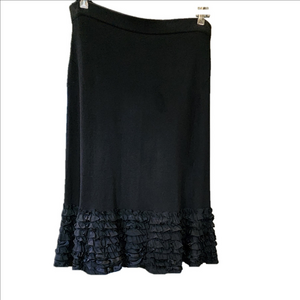 ZOZO RUFFLED HEM  KNIT SKIRT